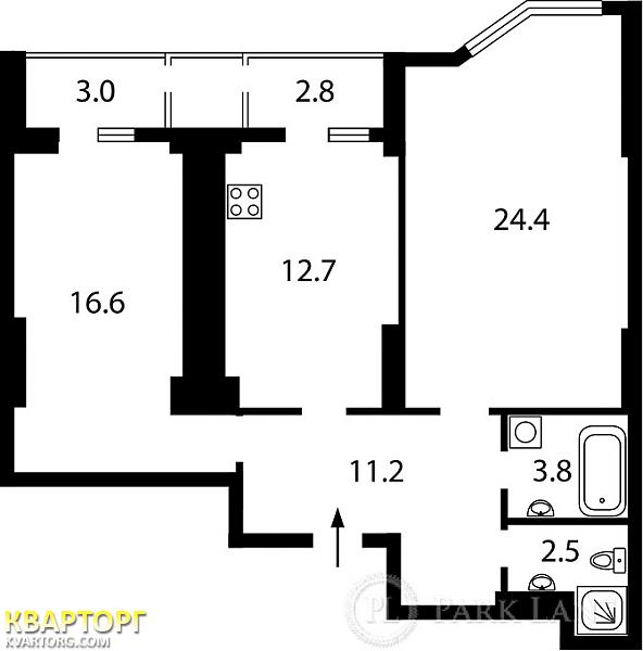 Sell 2-room apartment. Киев,  Лебедева-Кумача — photo 2