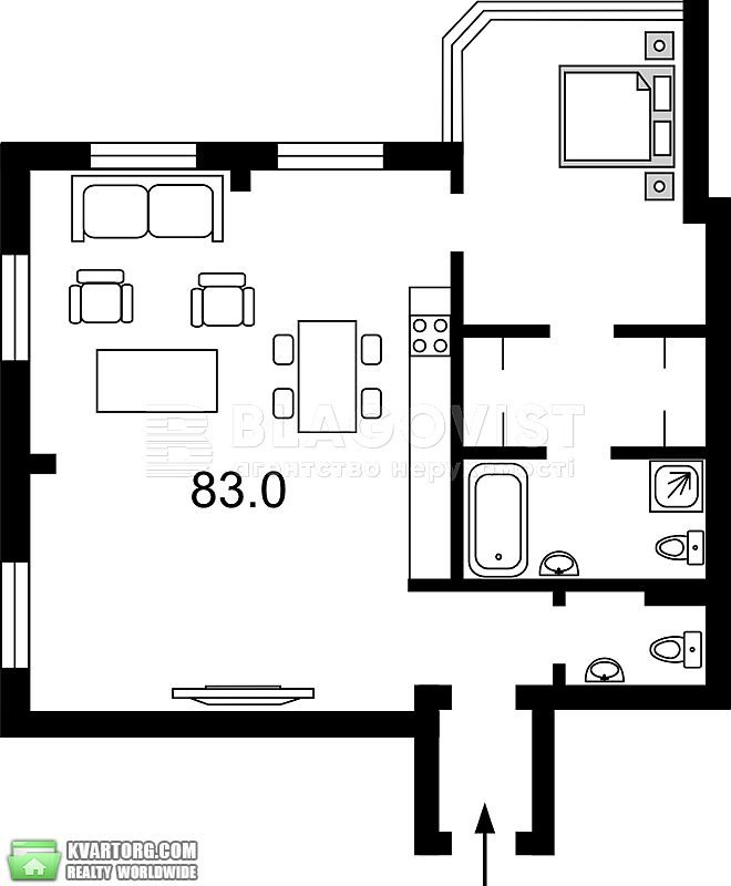 Sell 2-room apartment. Киев,  Большая Китаевская — photo 9