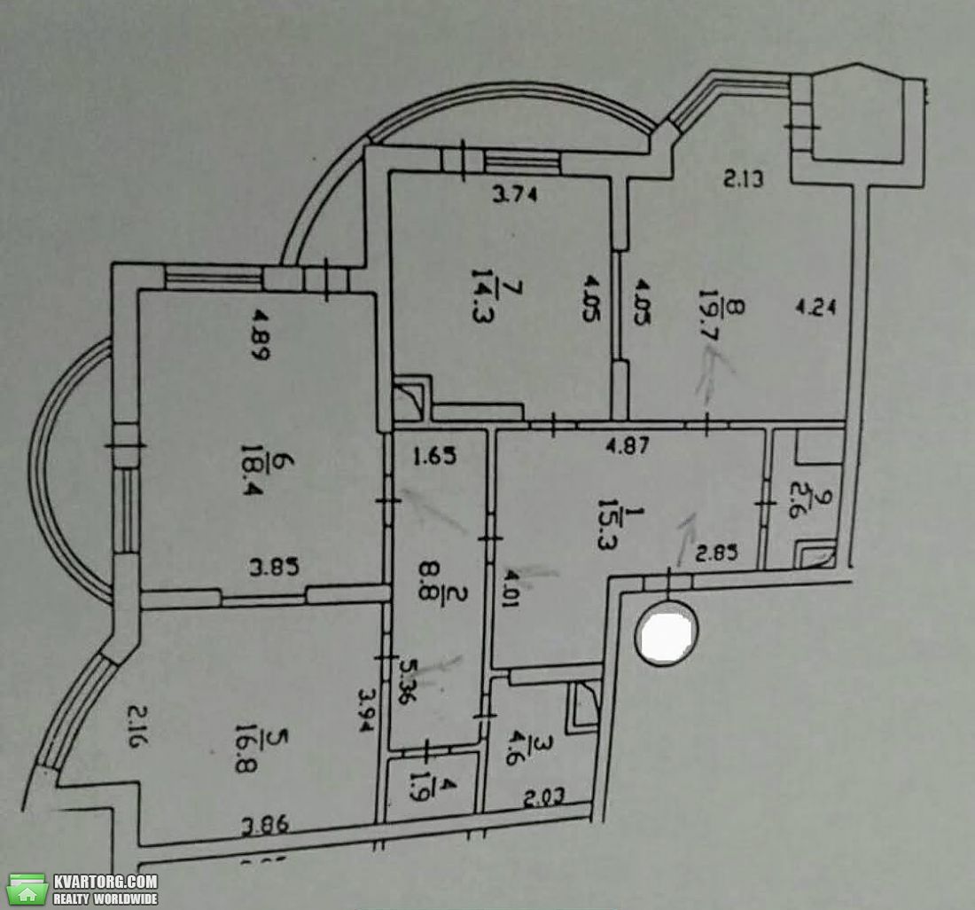 Sell 3-room apartment. Киев, А. Ахматовой — photo 2