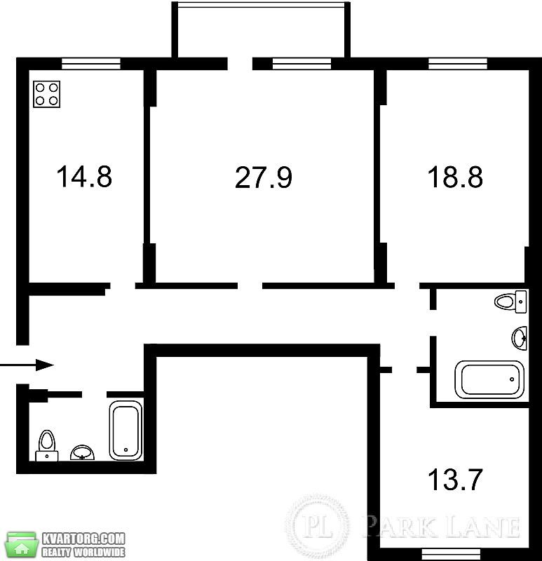 Sell 3-room apartment. Киев, Шумського Юрія. — photo 3