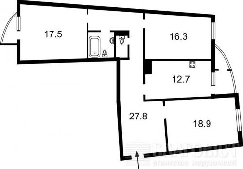 Sell 3-room apartment. Киев, Днепровская наб. — photo 4
