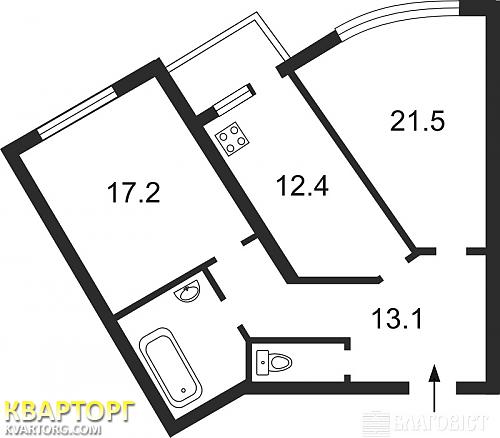 Sell 2-room apartment. Киев,  40-летия Октября просп — photo 4