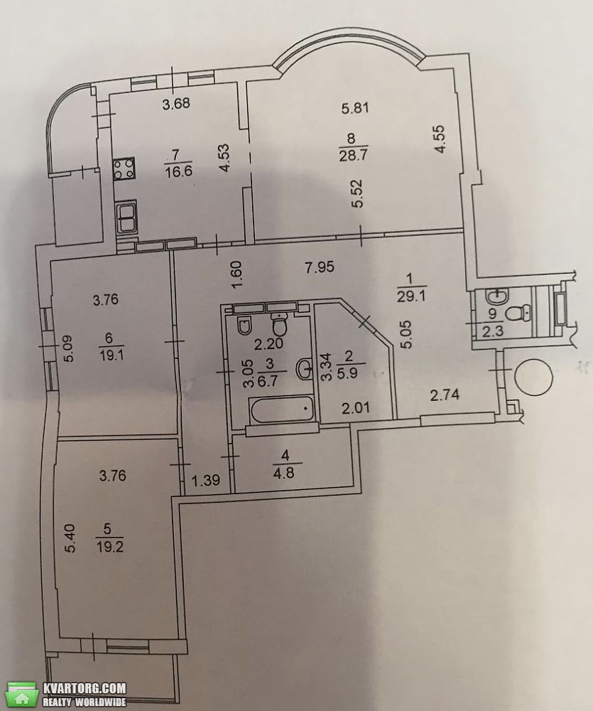 Sell 3-room apartment. Киев, Василя Тютюнника — photo 8