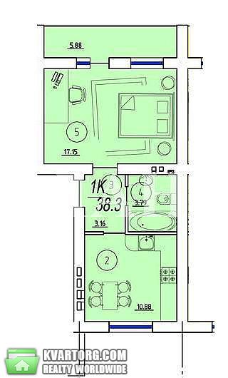 Sell 1-room apartment. Одесса, Бочарова — photo 2