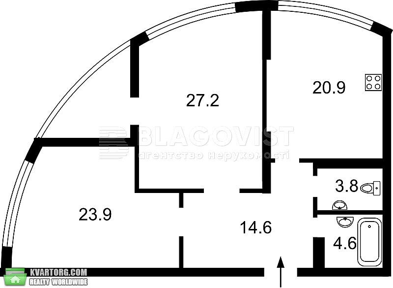 Sell 2-room apartment. Киев, лобановского проспект — photo 1