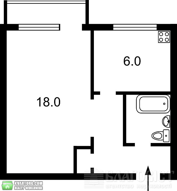 Sell 1-room apartment. Киев,  Ушинского — photo 2