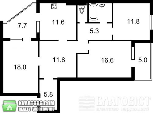 Sell 3-room apartment. Киев, Урловская — photo 4