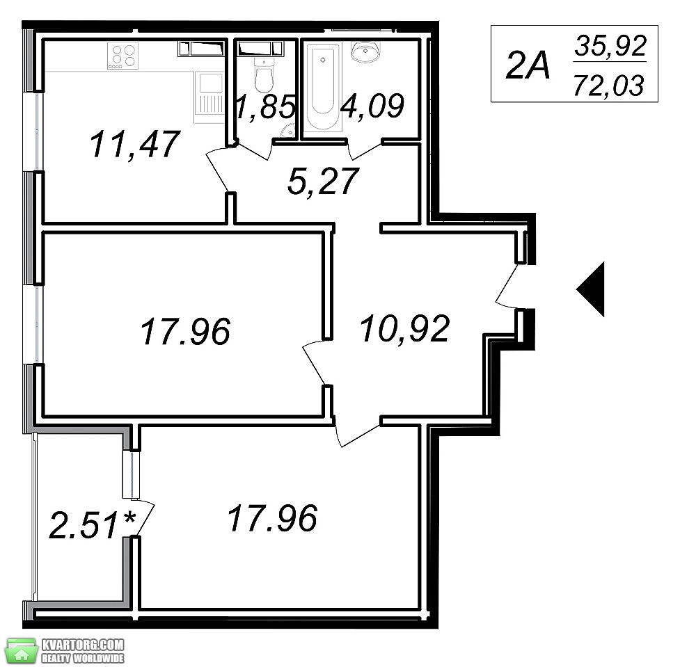 Sell 2-room apartment. Киев,  Ясиноватский пер — photo 2