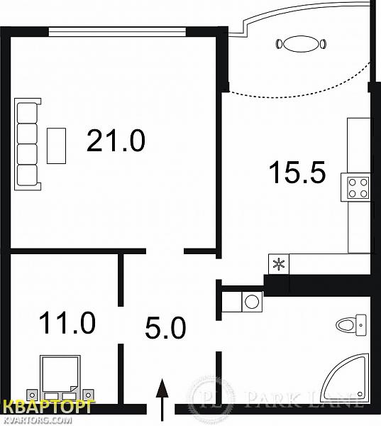 Sell 2-room apartment. Киев,  Срибнокильская — photo 2