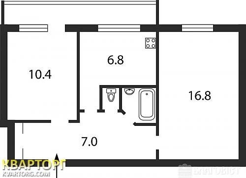 Sell 2-room apartment. Киев,  Кавказская — photo 2