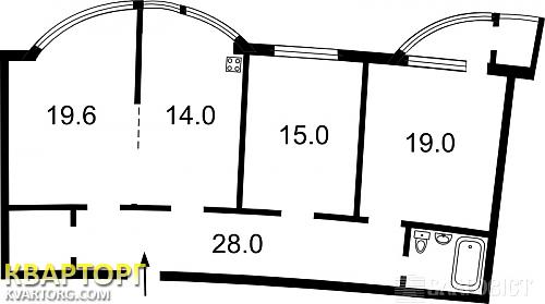 Sell 3-room apartment. Киев,  Днепровская наб — photo 2