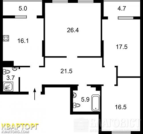 Sell 3-room apartment. Киев, Островского — photo 5