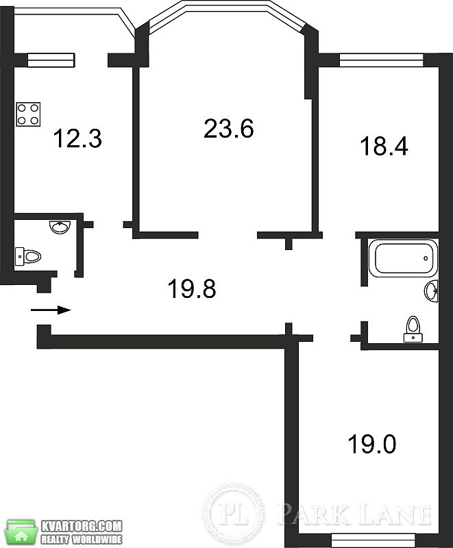 Sell 3-room apartment. Киев, Градинська, 3 — photo 5