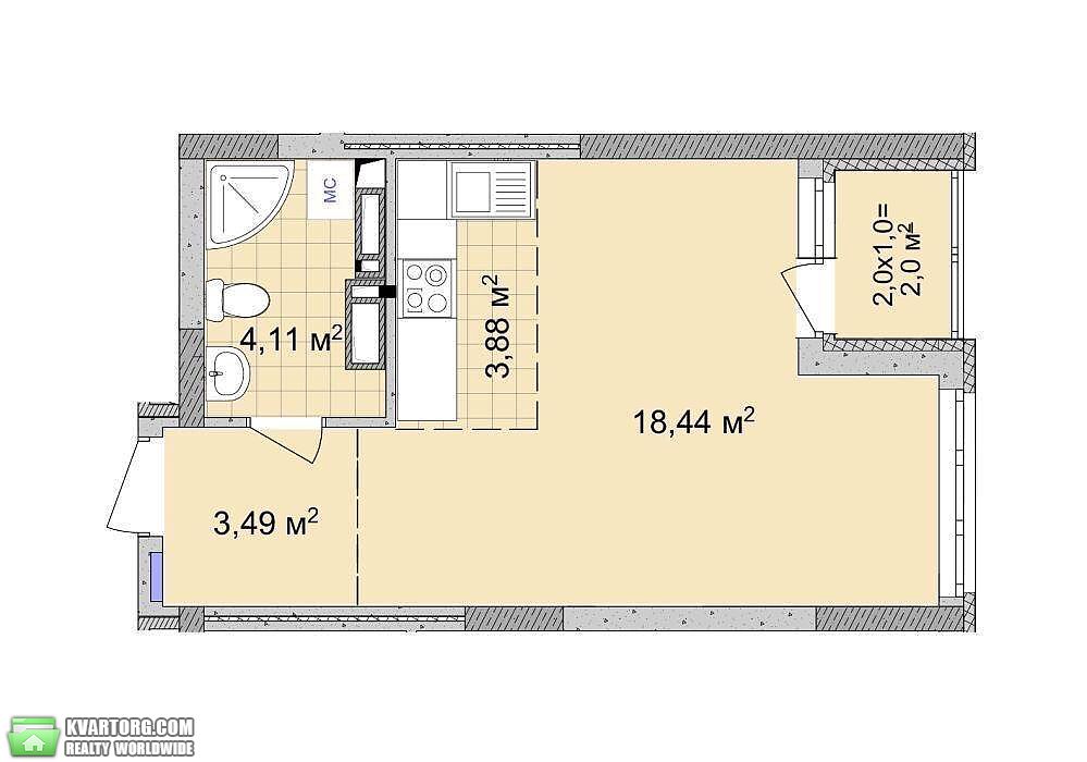 Sell 1-room apartment. Киев,  Пчелки — photo 5