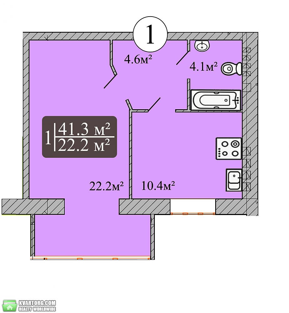 Sell 1-room apartment. Чернигов,  Мира пр — photo 4
