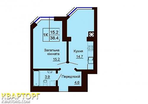 Sell 1-room apartment. Киев, Большая Окружная — photo 1
