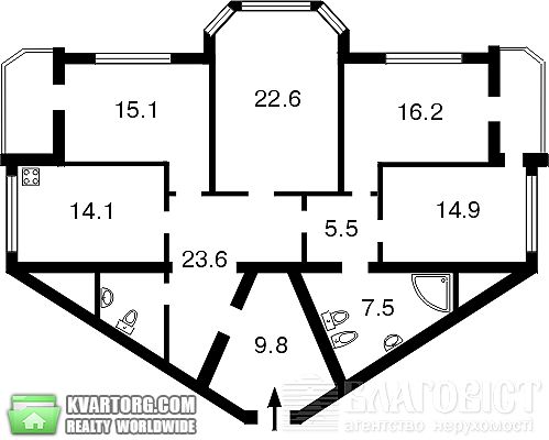 Sell 4-room apartment. Киев,  Вишняковская — photo 2