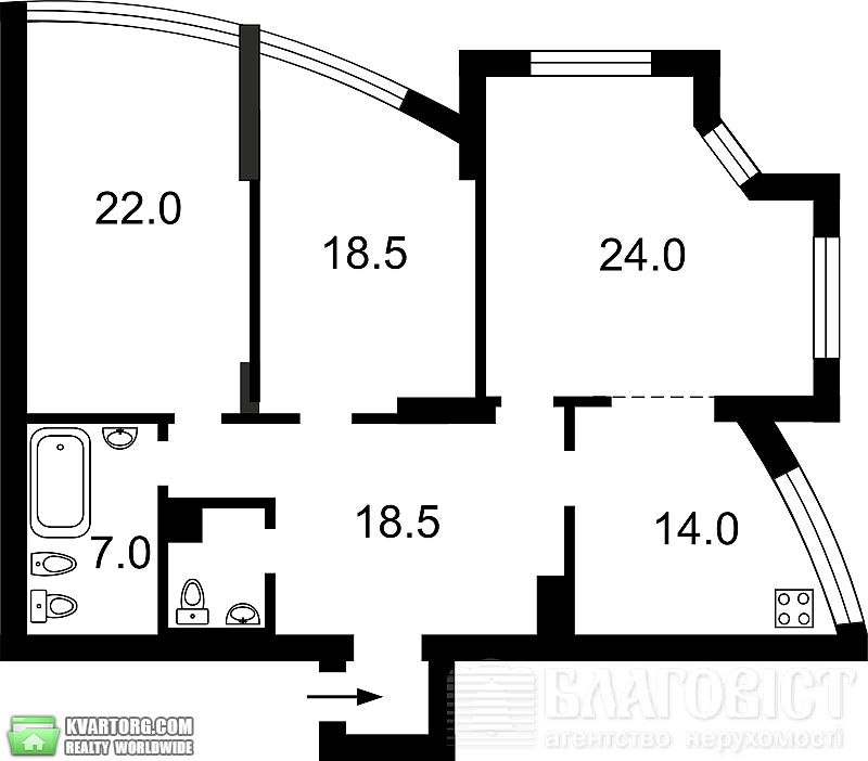 Sell 3-room apartment. Киев,  Героев Сталинграда пр — photo 2