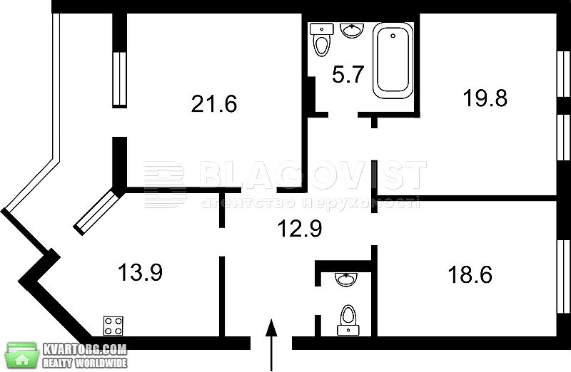 Sell 4-room apartment. Киев,  Амосова — photo 2