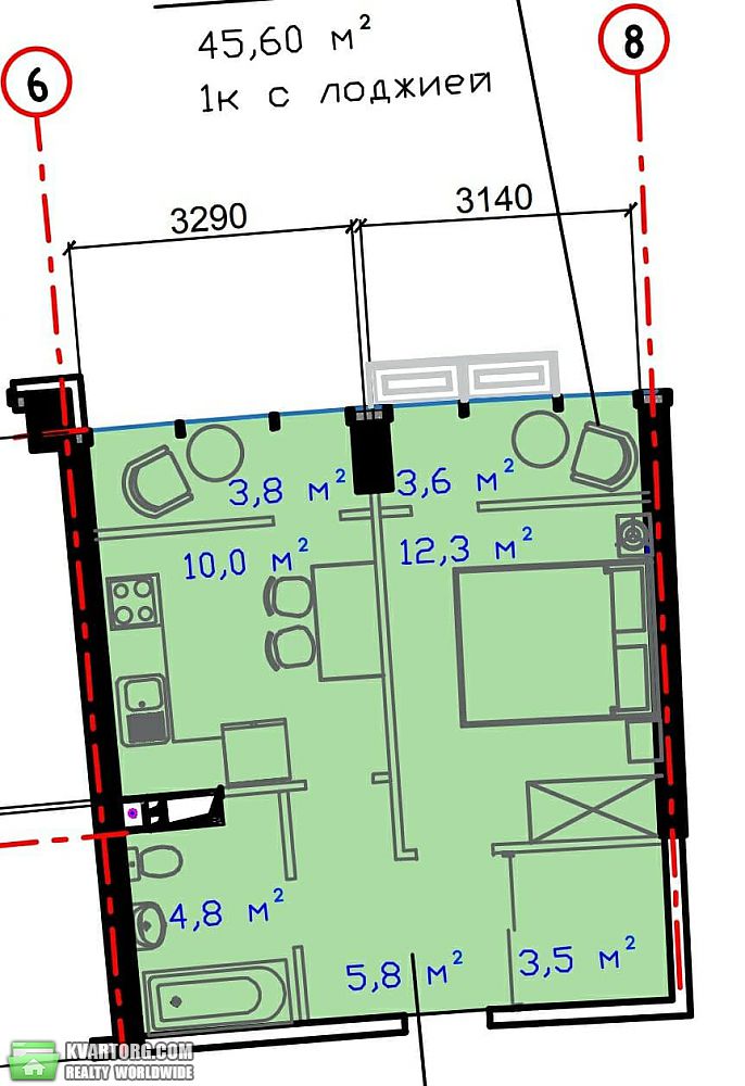 Sell 1-room apartment. Одесса, Авторский район — photo 5