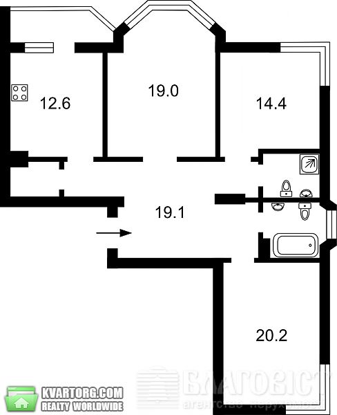 Sell 3-room apartment. Киев,  Чавдар — photo 6