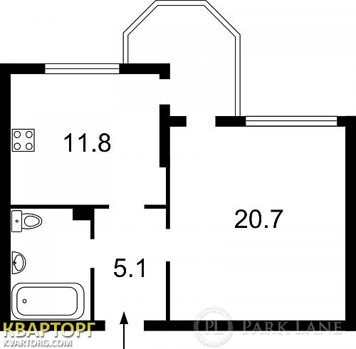 Sell 1-room apartment. Киев,  Гмыри — photo 2