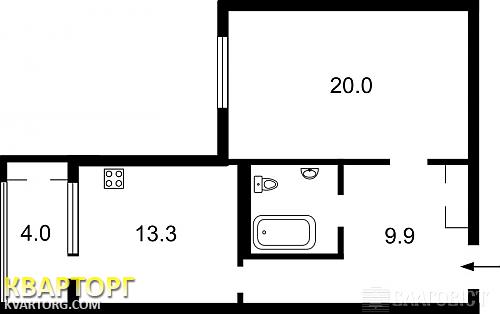 Sell 1-room apartment. Киев,  Срибнокильская — photo 2