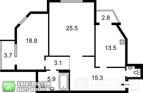 Sell 2-room apartment. Киев, Рижская — photo 1