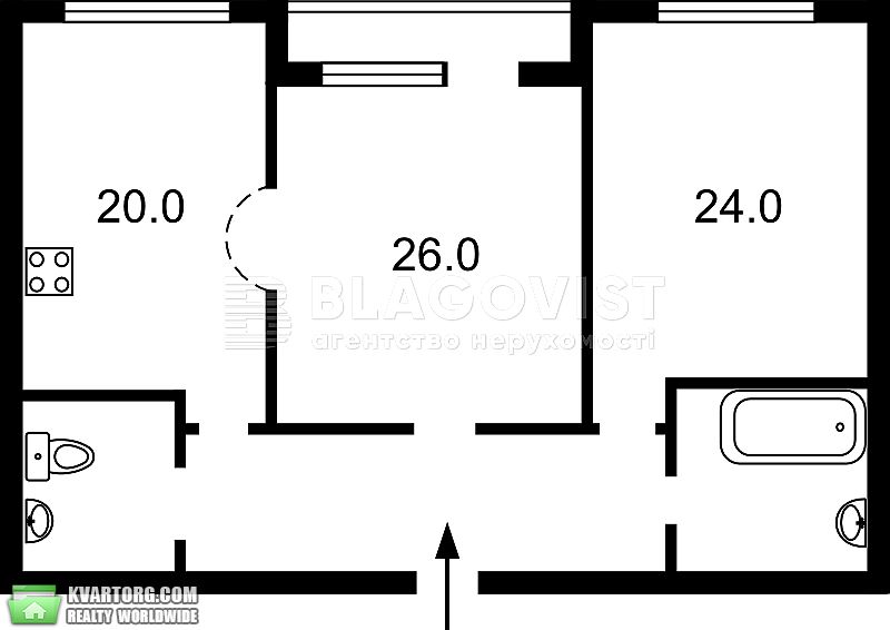 Rent out 2-room apartment. Киев,  Зверинецкая — photo 8