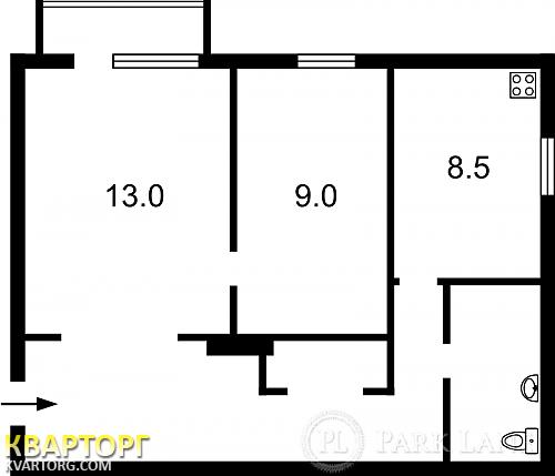 Sell 2-room apartment. Киев,  Бастионная — photo 1