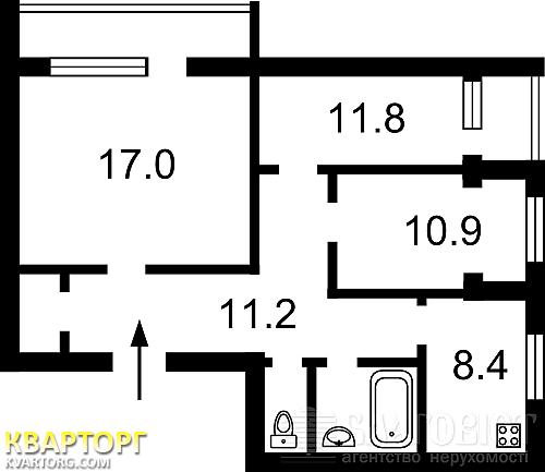 Sell 3-room apartment. Киев,  Хорольская — photo 2