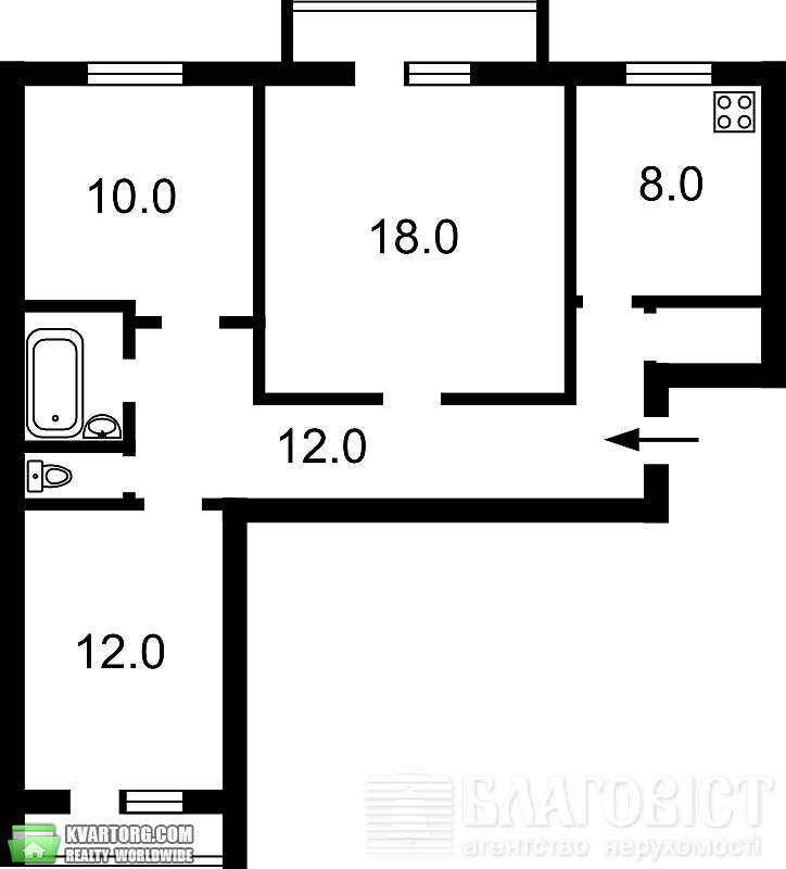 Sell 3-room apartment. Киев,  Ковпака — photo 3