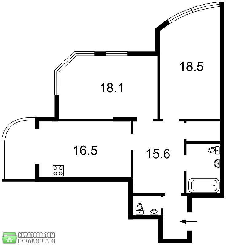 Sell 2-room apartment. Киев,  Драгоманова — photo 2