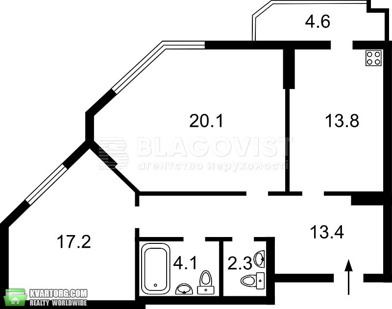 Sell 2-room apartment. Киев,  Саперное поле — photo 3