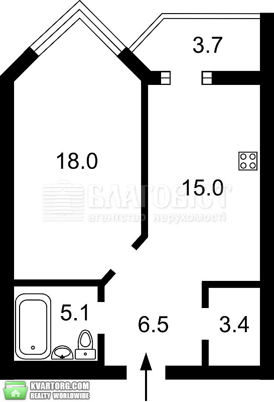 Sell 2-room apartment. Киев,  Саперное поле — photo 3