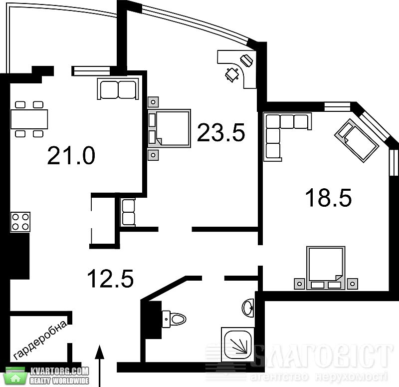 Sell 3-room apartment. Киев,  Ушакова — photo 3