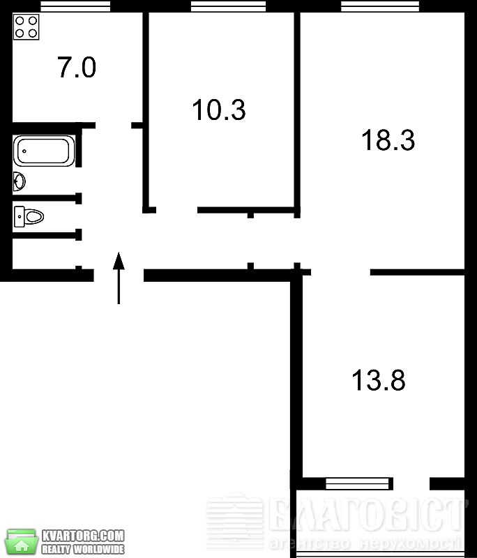 Sell 3-room apartment. Киев,  Днепровская наб — photo 3