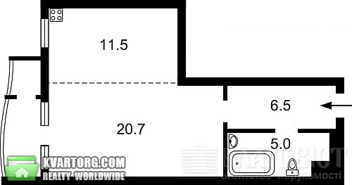 Sell 1-room apartment. Киев, Воссоединения пр — photo 3