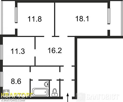 Sell 3-room apartment. Киев,  Верховинная — photo 2
