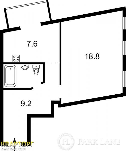 Sell 1-room apartment. Киев,  Рейтарская — photo 2