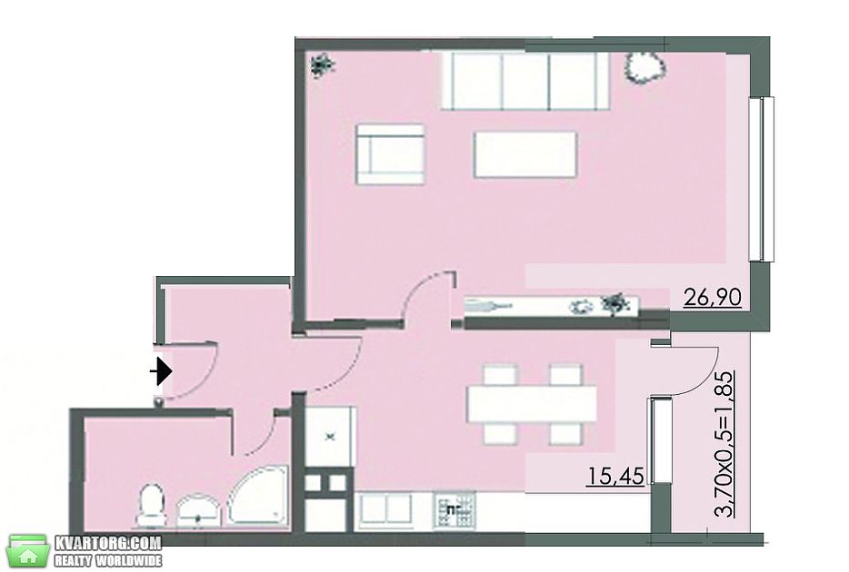 Sell 1-room apartment. Херсон, Филатова — photo 1