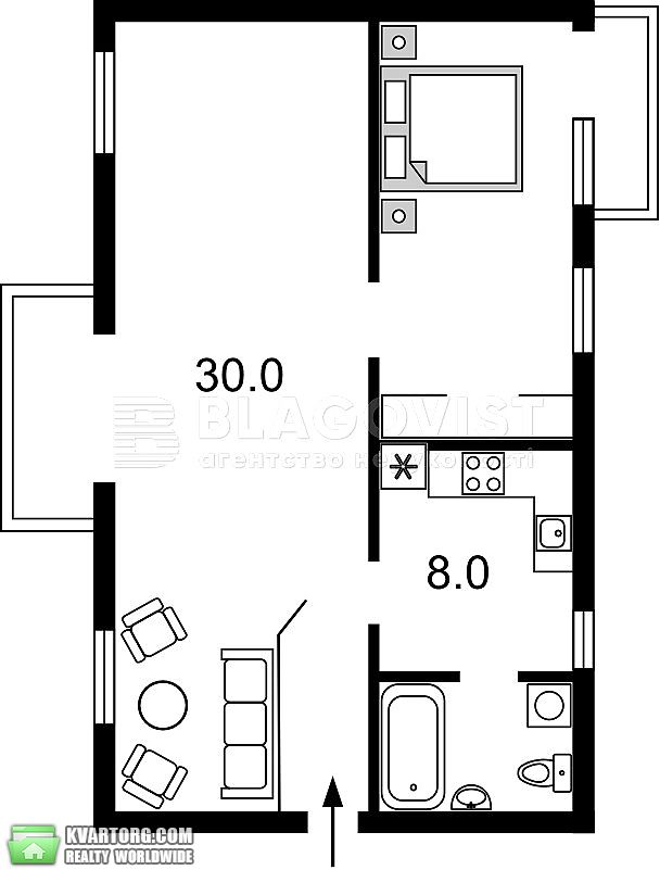 Sell 2-room apartment. Киев,  Гончара — photo 2