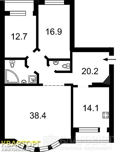 Sell 3-room apartment. Киев,  Герцена — photo 2