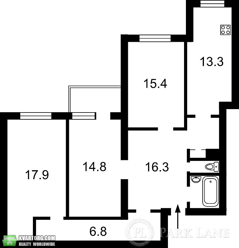 Sell 3-room apartment. Киев,  Гончара — photo 2