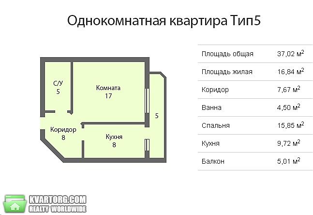 Sell 1-room apartment. Киев, Черкасская — photo 2