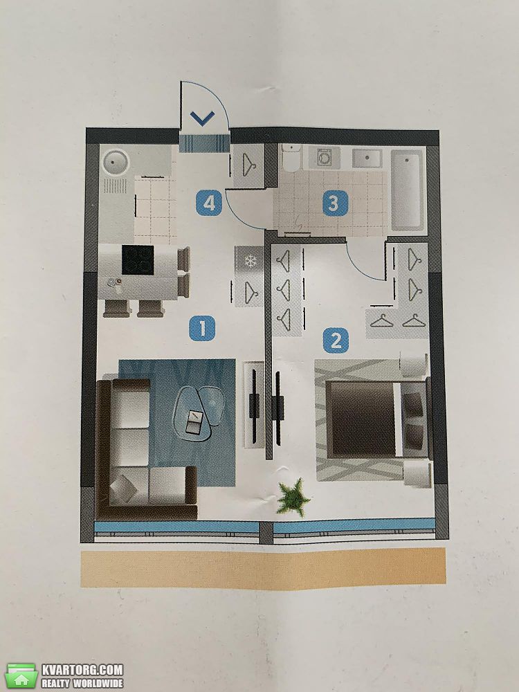 Sell 1-room apartment. Киев, Набережно-Рыбальская — photo 4