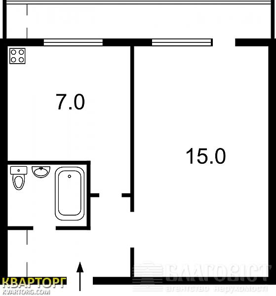 Sell 1-room apartment. Киев, Б.Васильковская — photo 2