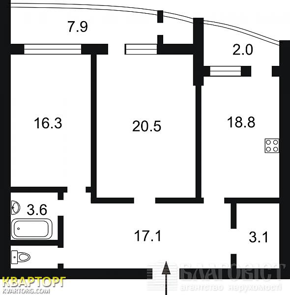 Sell 2-room apartment. Киев, Ковальский пер — photo 4