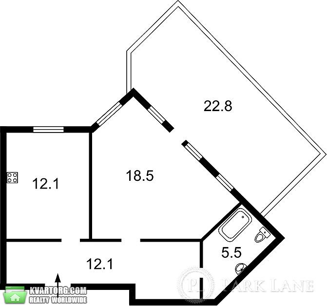Sell 1-room apartment. Киев,  Ломоносова — photo 2
