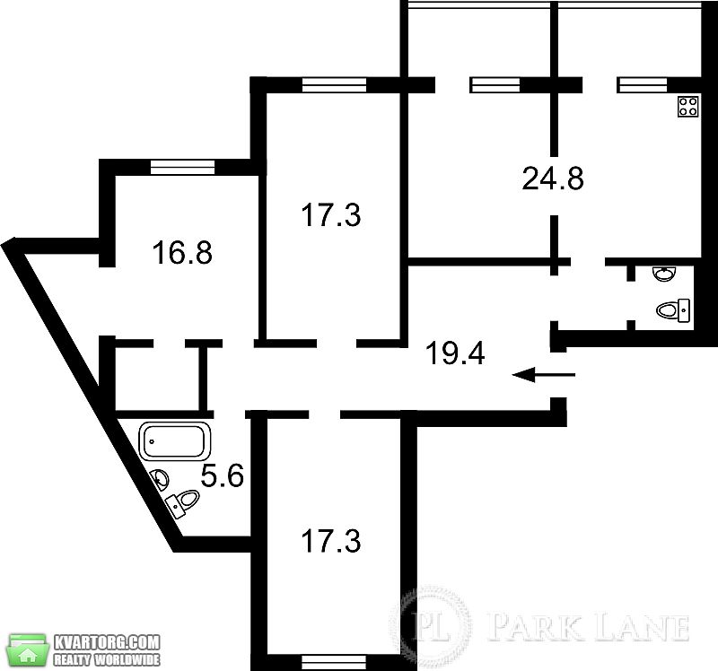 Sell 4-room apartment. Киев,  Харьковское шоссе — photo 10